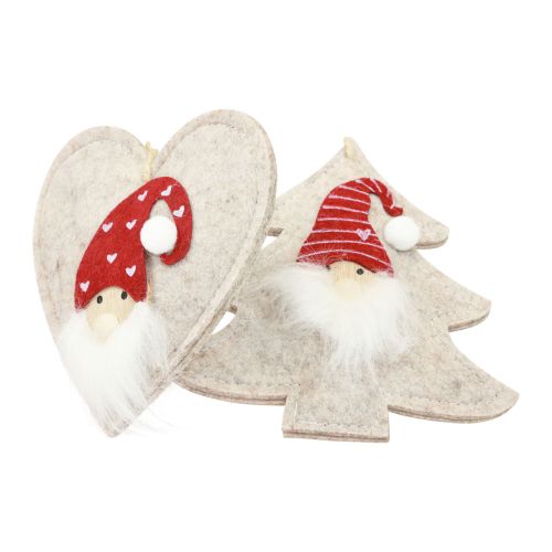 Article Décorations pour sapin de Noël Nains de Noël 13-15 cm 6 pcs