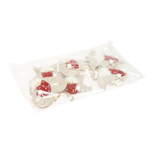 Article Décorations pour sapin de Noël Nains de Noël 13-15 cm 6 pcs