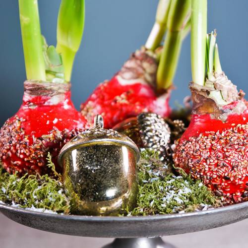 Floristik24 Décorations de sapin de Noël gland à suspendre métal verre doré 11cm 4pcs