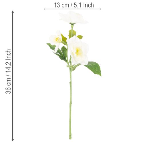 Bouquet de roses artificielles blanches, décoration de Noël artificielle | Floristik24.be