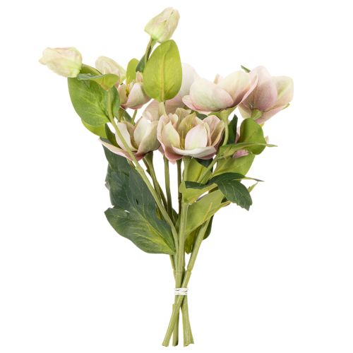 Décoration de Noël : roses artificielles, bouquet de 4 roses de 30 cm. | Floristik24.be