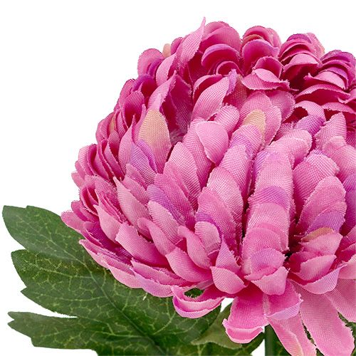 Floristik24 Chrysanthème factice fuchsia Ø 7 cm L. 18 cm