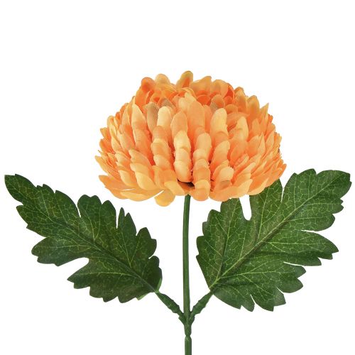 Floristik24 Fleur artificielle chrysanthème orange Ø7cm 18cm 4pcs