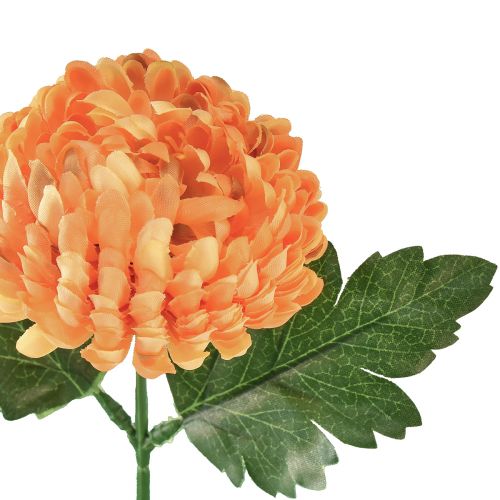 Article Fleur artificielle chrysanthème orange Ø7cm 18cm 4pcs