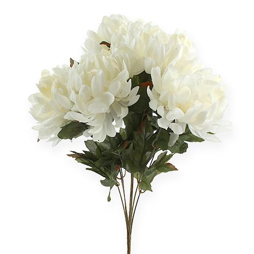 Floristik24 Piquet de chrysanthèmes crème 57 cm 2 p.