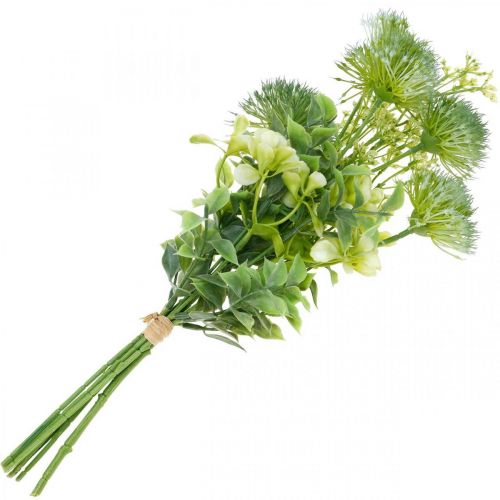 Floristik24 Fleurs en soie, bouquet artificiel, décoration florale aux chardons 40cm