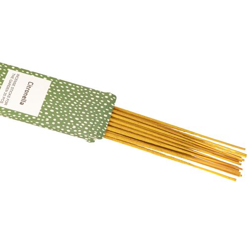 Bâtonnets d&#39;encens à la citronnelle en bambou L50 cm 20 bâtonnets x 2