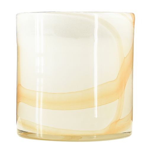 Article Bougie parfumée bougie citronnelle dans un verre blanc Ø12cm H12,5cm