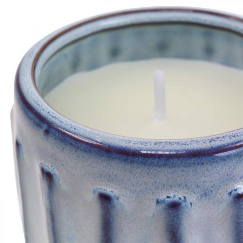 Floristik24 Bougie citronnelle en pot bougie parfumée citron Ø10.5cm H8cm