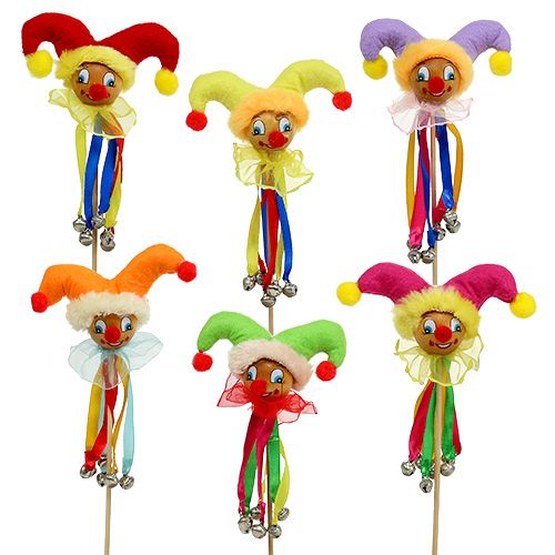 Floristik24 Arlequins sur tige 9 x 6 cm L. 26,5 cm 6 p.