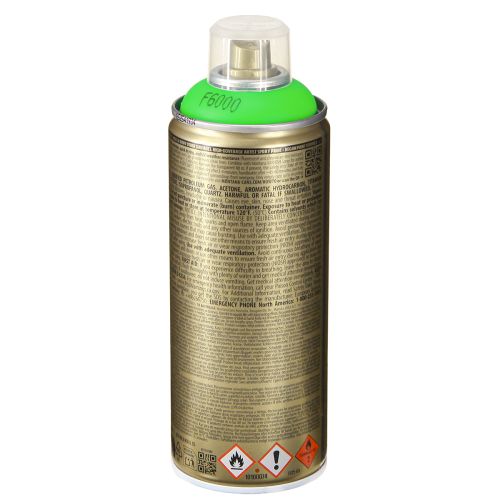Article Peinture en aérosol couleur vert fluo fluo 400 ml