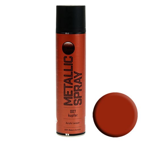 Floristik24 Spray couleur cuivre brillant métallisé 400ml