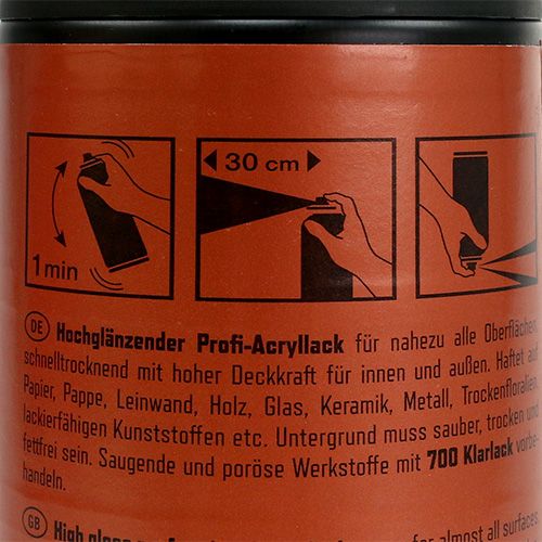 Floristik24 Spray couleur cuivre brillant métallisé 400ml