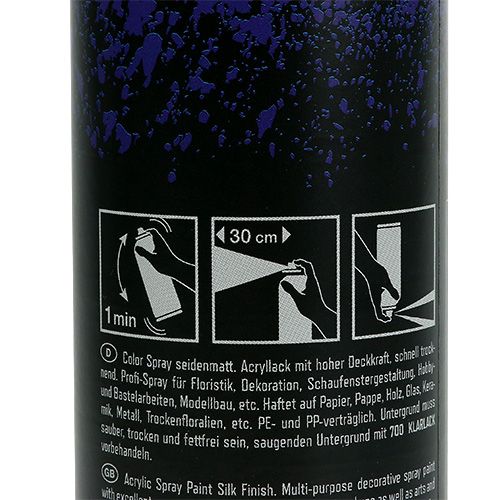 Floristik24 Color Spray soie mat 400ml bleu roi