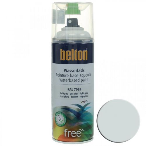 Article Peinture à l&#39;eau sans peinture Belton gris brillant en aérosol gris clair 400ml