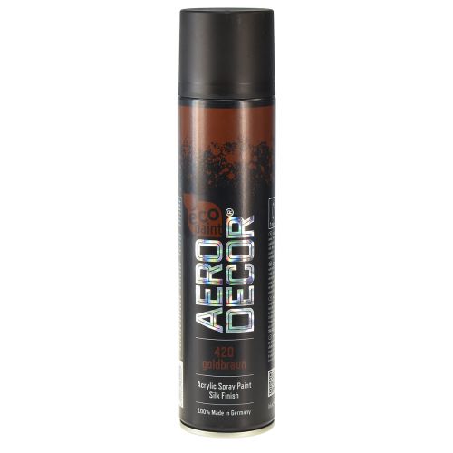 Peinture en spray couleur satinée mate, couleur marron doré, 400 ml