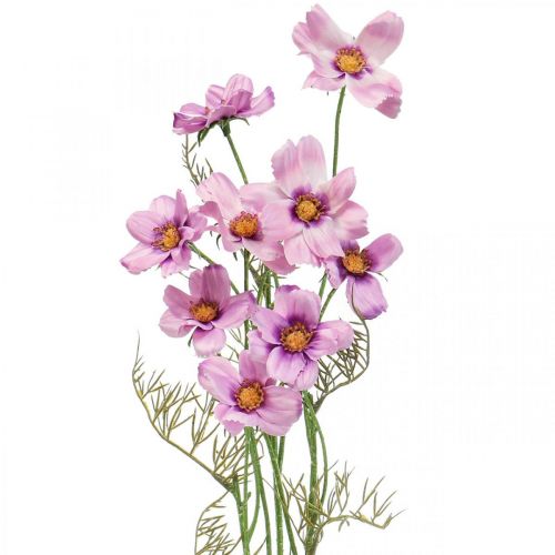 Floristik24 Cosmea panier à bijoux violet fleurs artificielles été 50cm 3pcs