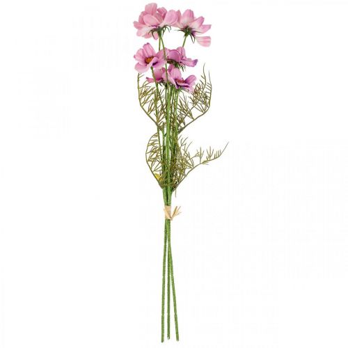 Floristik24 Cosmea panier à bijoux violet fleurs artificielles été 50cm 3pcs
