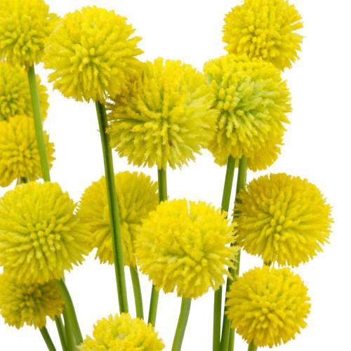 Floristik24 Pilons Craspedia Jaune Artificielle Fleur De Jardin Fleurs En Soie 15pcs