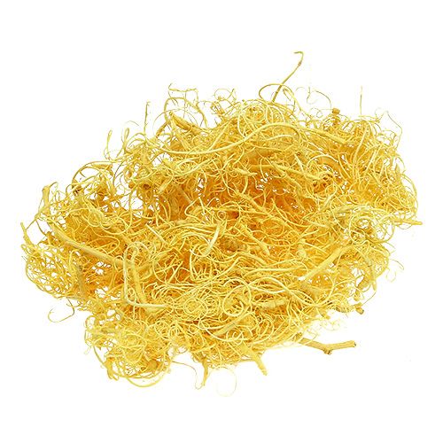 Floristik24 Mousse frisée jaune clair 350g