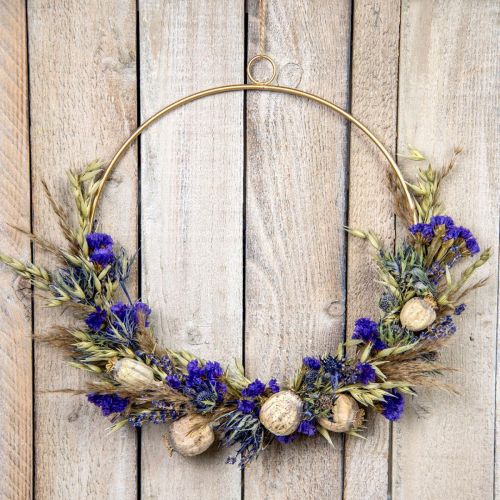 Floristik24 Coffret DIY fleurs séchées boucle fleurs des prés séchées Ø35cm