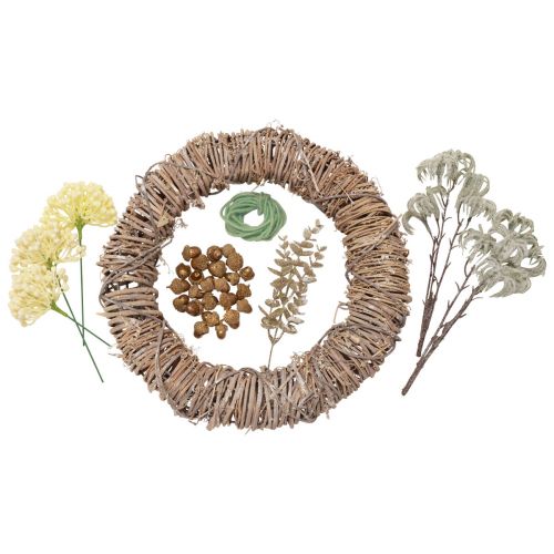 Floristik24 Couronne de porte de boîte DIY Couronne de décoration de l&#39;Avent Couronne de Noël Ø38cm