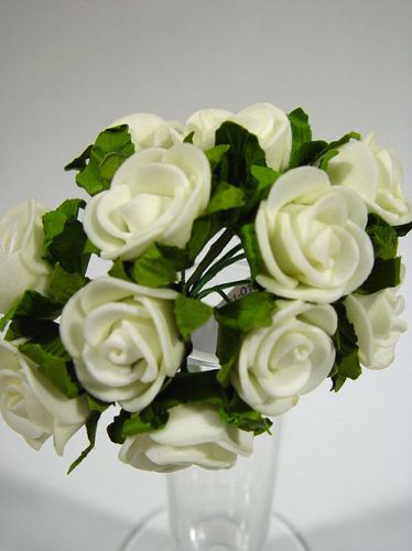 Floristik24 Mini fleurons blancs (144 pcs.)
