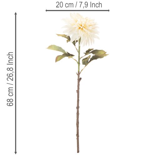 Dahlia artificiel pour vase 68 cm | Floristik24.be