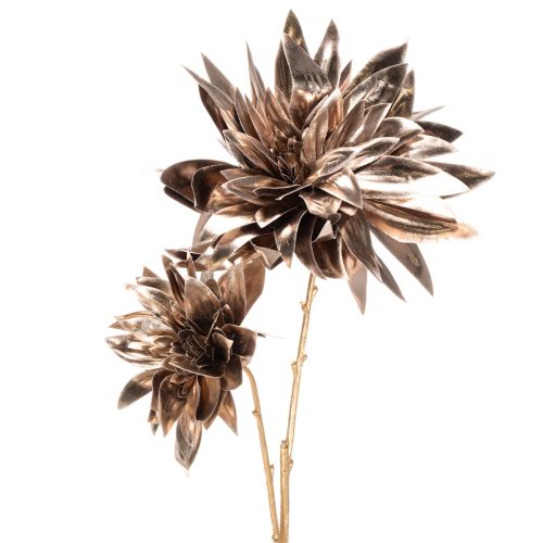 Fleur de dahlia artificielle, à longue tige et à deux fleurs, 75 cm acheter | Floristik24.be