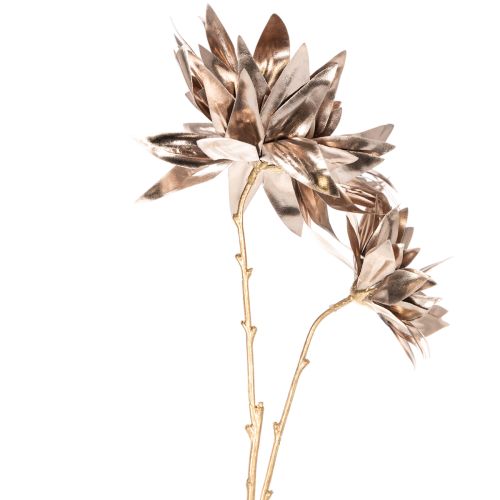 Fleur de dahlia artificielle, à longue tige et à deux fleurs, 75 cm | Floristik24.be