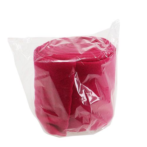 Floristik24 Polaire déco rose 15cm 5m