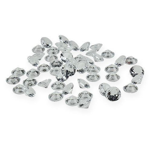 Floristik24 Diamants déco 12mm naturels 170pcs