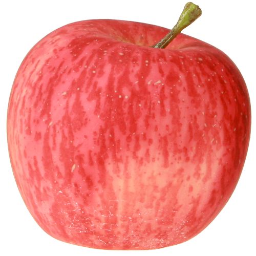 Article Petite pomme décorative rouge jaune fruit artificiel au toucher réel 5,5 cm 1 pièce