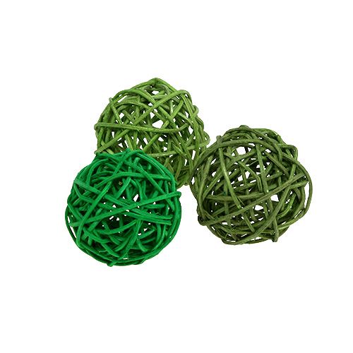 Floristik24 Boules déco vert mix Ø5cm 36p