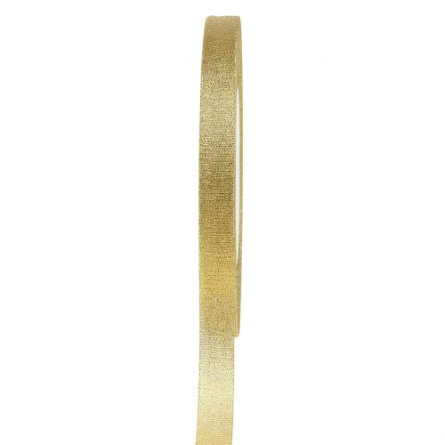 Ruban décoratif doré 6mm 22,5m