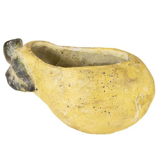 Floristik24 Jardinière décorative en forme de poire, pot de fleurs d&#39;automne en béton, 25 x 13 x 11 cm