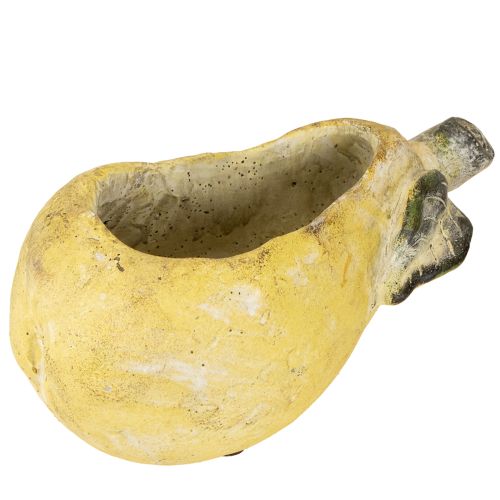 Article Jardinière décorative en forme de poire, pot de fleurs d'automne en béton, 25 x 13 x 11 cm