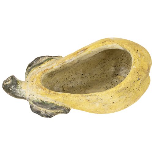 Article Jardinière décorative en forme de poire, pot de fleurs d'automne en béton, 25 x 13 x 11 cm