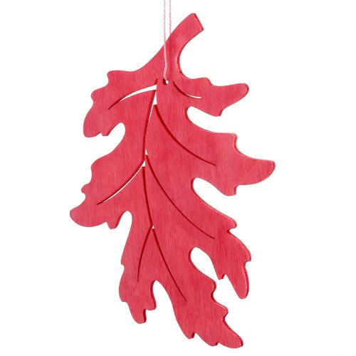 Article Feuilles décoratives en bois à suspendre colorées 12cm 9pcs