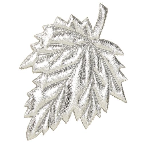 Article Feuilles de soie décoratives 5cm argent 60 pcs