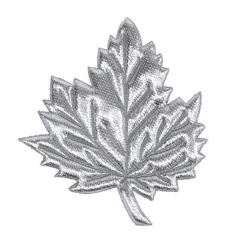 Article Feuilles décoratives en soie 5 cm argent 60 p.