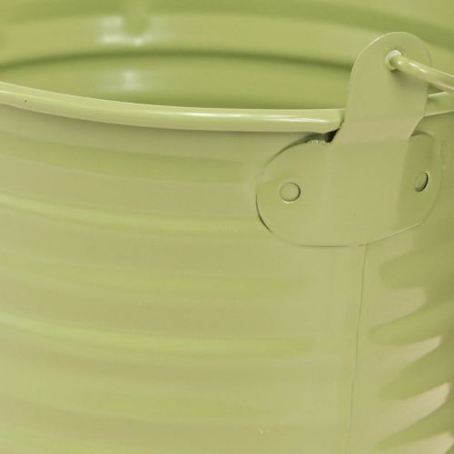 Floristik24 Seau décoratif en métal avec anse pour pot de fleurs 4 couleurs Ø11cm 8 pièces