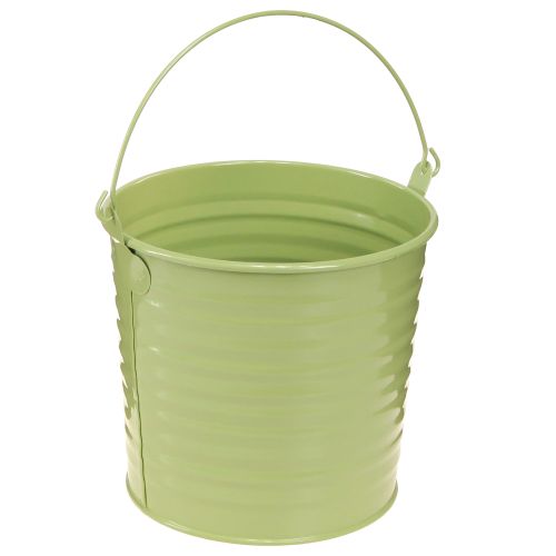 Floristik24 Pot de fleurs décoratif en métal avec anse 4 couleurs Ø14cm 8 pièces