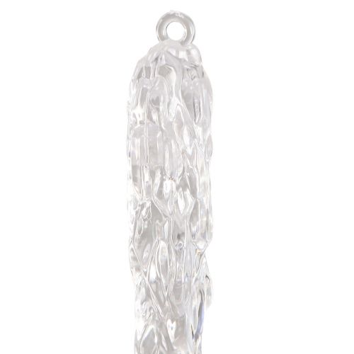 Floristik24 Glaçons décoratifs à suspendre pour décoration d&#39;hiver transparent 28,5 cm 3 pièces