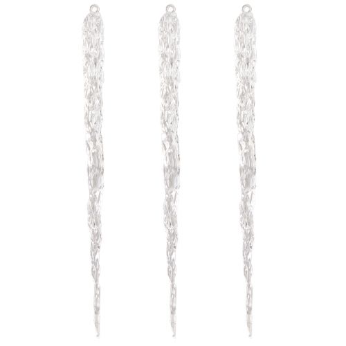 Floristik24 Glaçons décoratifs à suspendre pour décoration d&#39;hiver transparent 28,5 cm 3 pièces