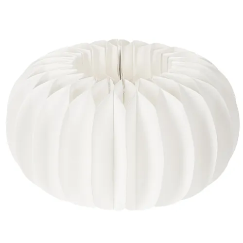 Anneaux en papier alvéolé en forme de citrouille, ronds, de grande taille (24 cm), pour fleurs séchées et décorations d'automne (lot de 4).