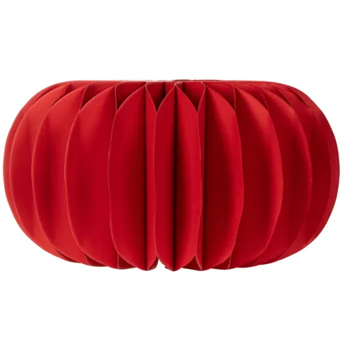 Décoration de table moderne ronde en papier alvéolé, citrouille, 24 cm, lot de 4 | Floristik24.be