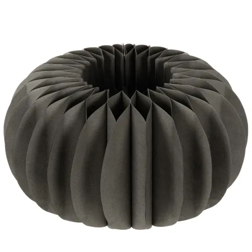 Décoration de table en papier alvéolé en forme de citrouille, pliable, ronde, 34 cm, 2 pièces