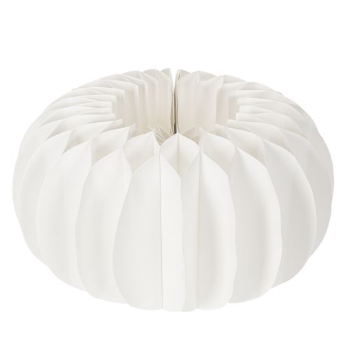 Boule décorative en papier, motif citrouille moderne, papier alvéolé, 34 cm, lot de 2