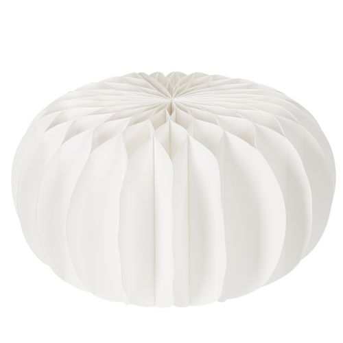 Boule décorative en papier, motif citrouille moderne, papier alvéolé, 34 cm, lot de 2 | Floristik24.be